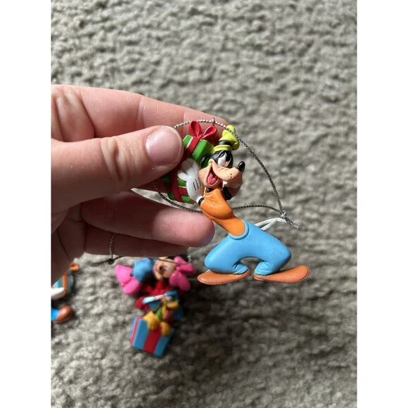 Disney Mickey Mouse & Friends Holiday Christmas Ornaments Pluto, Minnie, Goofy - Picture 5 of 7